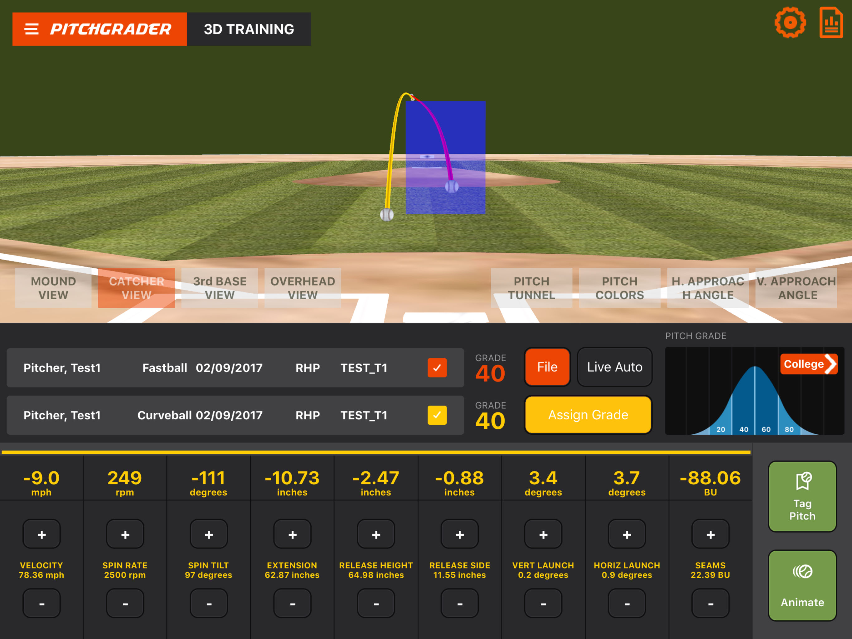 3D Pitch Visualization
